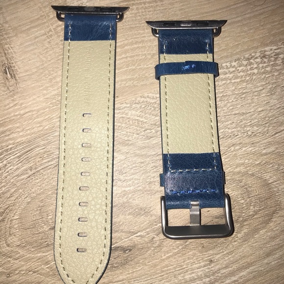 ✨Genuine Blue Leather Apple Watch Band 42MM✨ - Picture 4 of 8